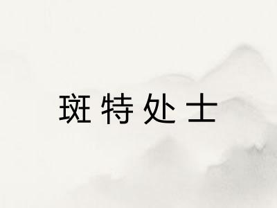 斑特处士
