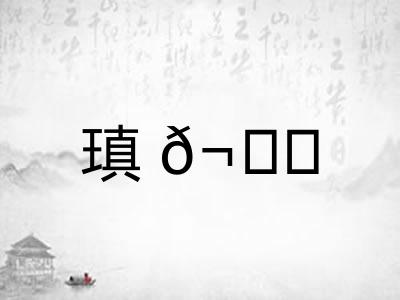 瑱𬘘