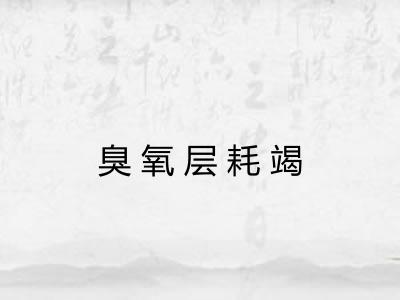 臭氧层耗竭