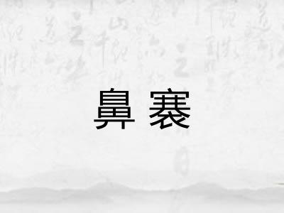 鼻褰