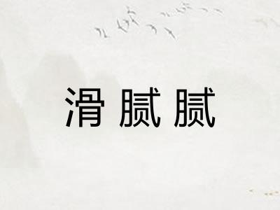 滑腻腻