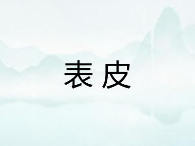 表皮