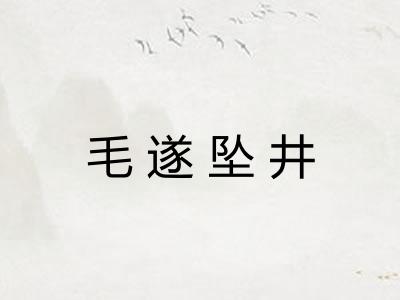 毛遂坠井