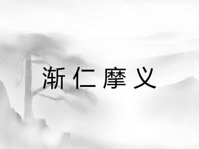 渐仁摩义