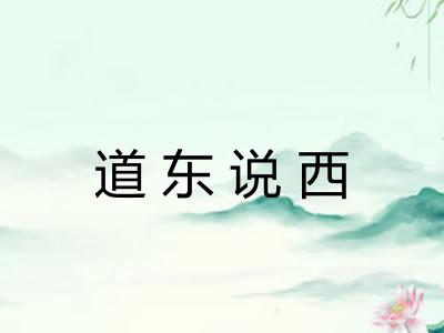 道东说西