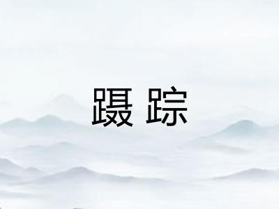 蹑踪
