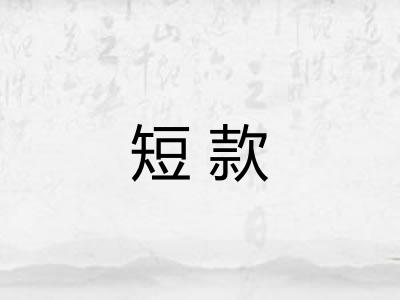 短款