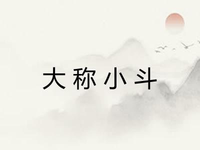 大称小斗