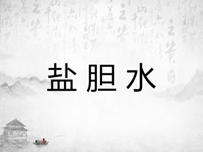 盐胆水