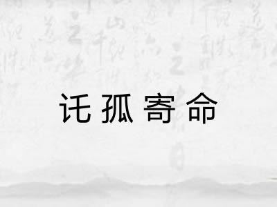 讬孤寄命