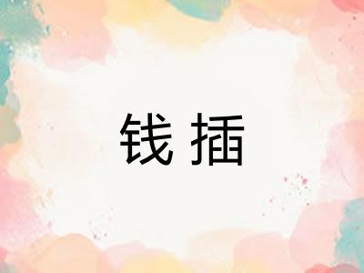 钱插
