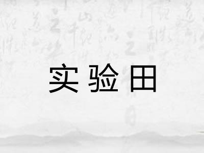 实验田