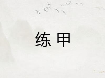 练甲
