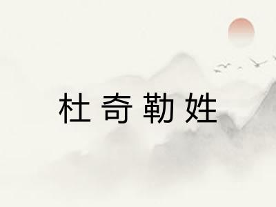 杜奇勒姓