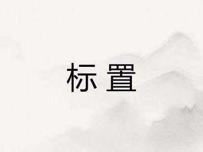 标置