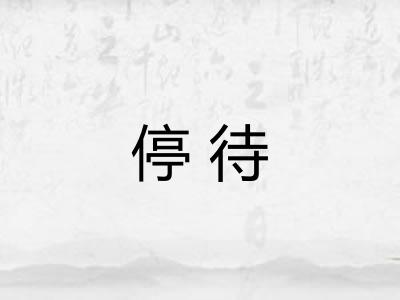 停待