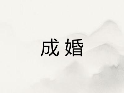 成婚