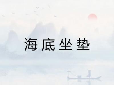 海底坐垫