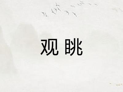 观眺