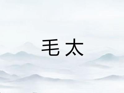 毛太