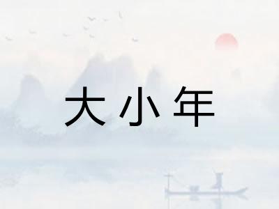 大小年