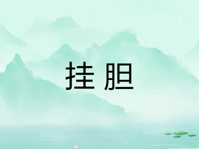 挂胆