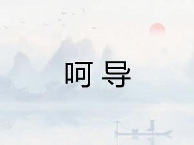 呵导
