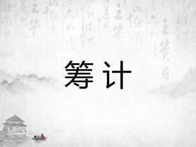 筹计