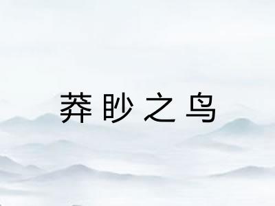 莽眇之鸟