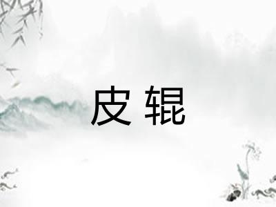 皮辊