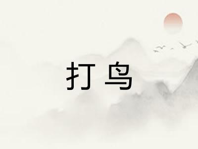 打鸟