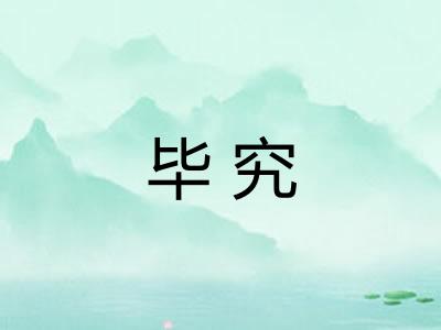 毕究