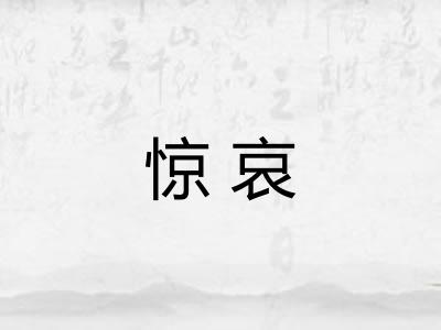 惊哀