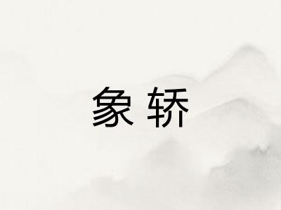 象轿