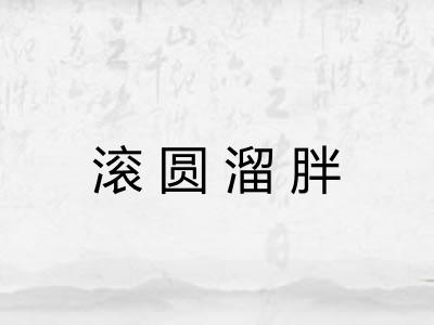 滚圆溜胖