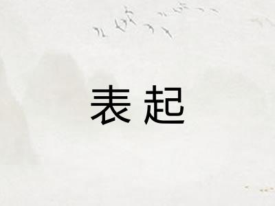 表起