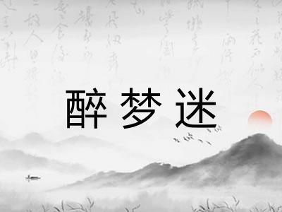 醉梦迷