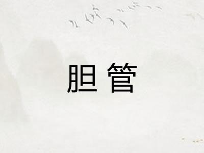 胆管