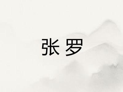 张罗
