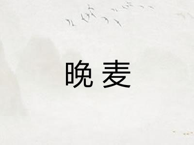 晚麦