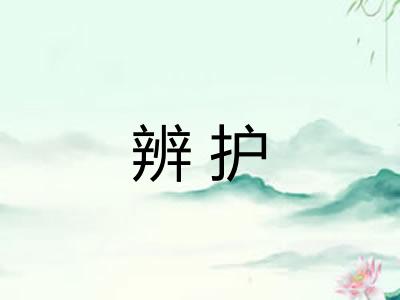 辨护