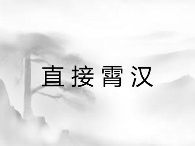 直接霄汉