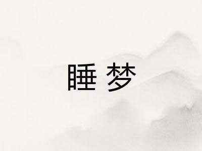睡梦