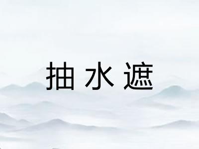抽水遮