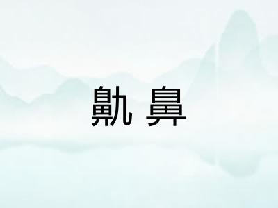 鼽鼻