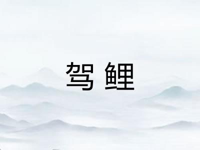 驾鲤