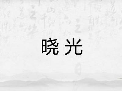 晓光