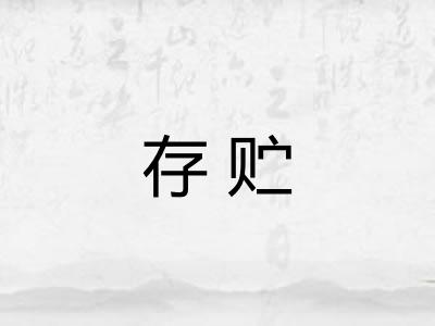 存贮
