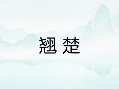 翘楚