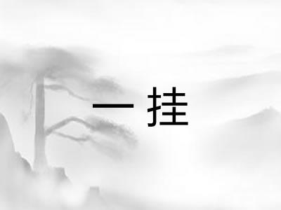 一挂